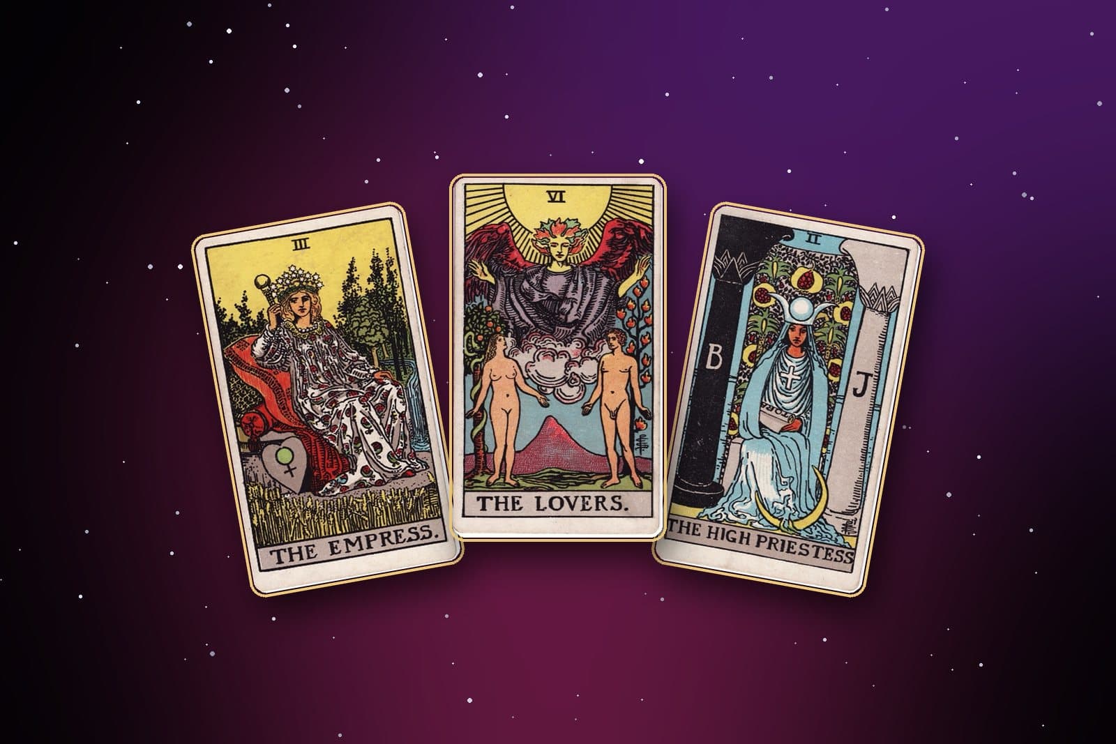 Aşk ve İlişki Tarotu için tarot kartları