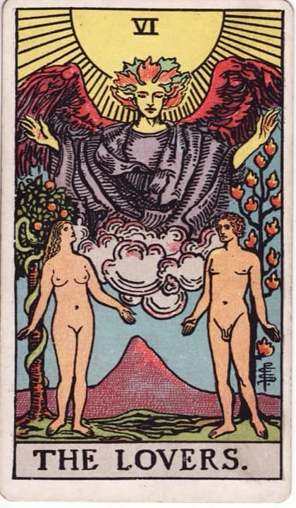 Aşıklar tarot kartı