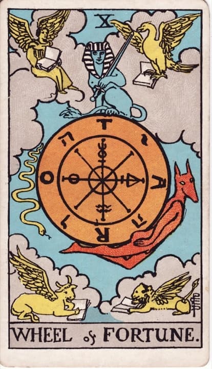 Kader Çarkı tarot kartı